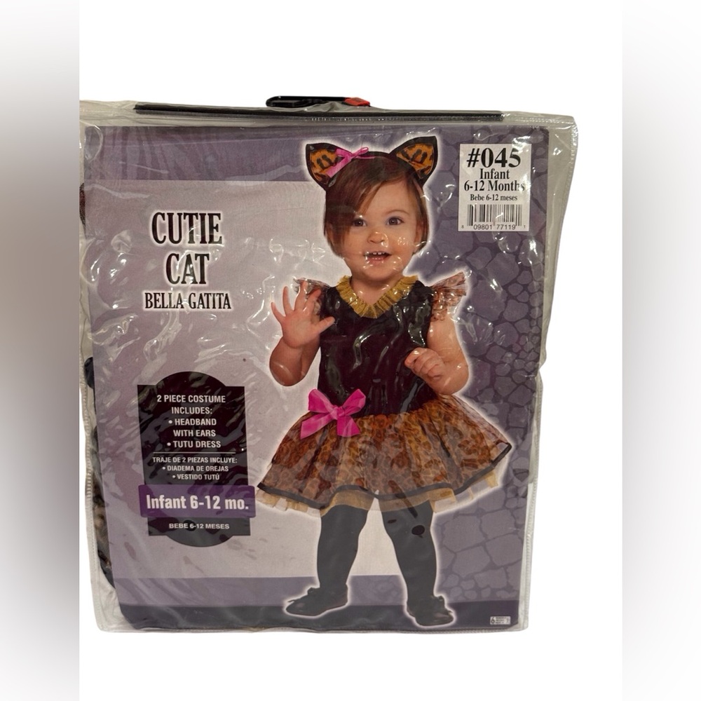 NEW Cutie Cat Bella Gatita  ~ Infant Costume ~  Size 6 -12 Months